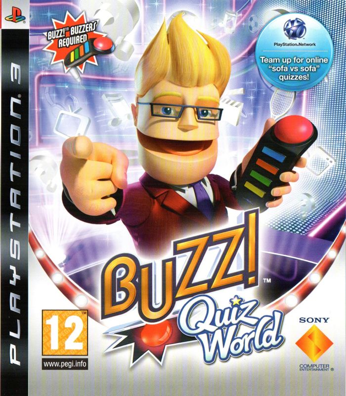 Buzz! Quiz World box art for Playstation 3